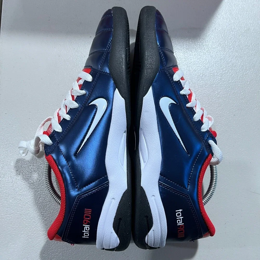 Nike Total 90 Men 9.5 Sneakers Shoes Midnight Navy II7631-400 Indoor Soccer RARE